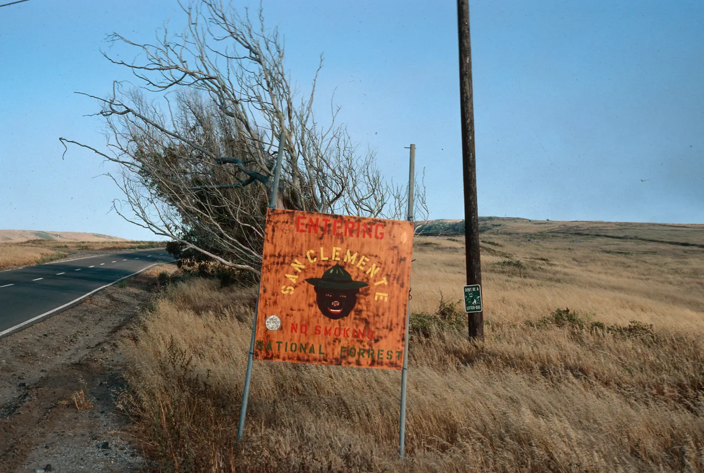 “Entering SCI National Forrest (sic)“, San Clemente Island