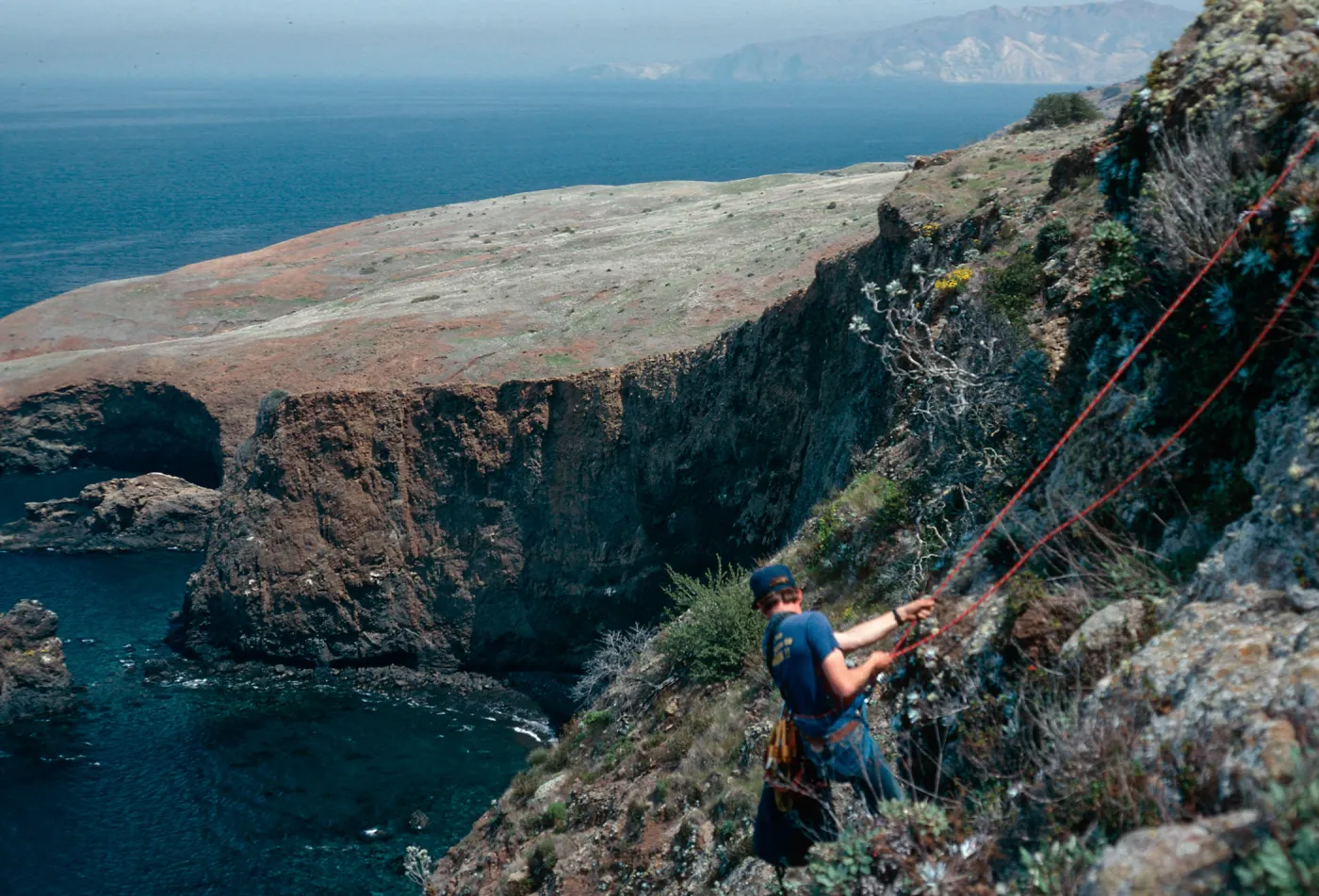 Steve McCabe, bluffs at Platt’s Harbor, Santa Cruz Island