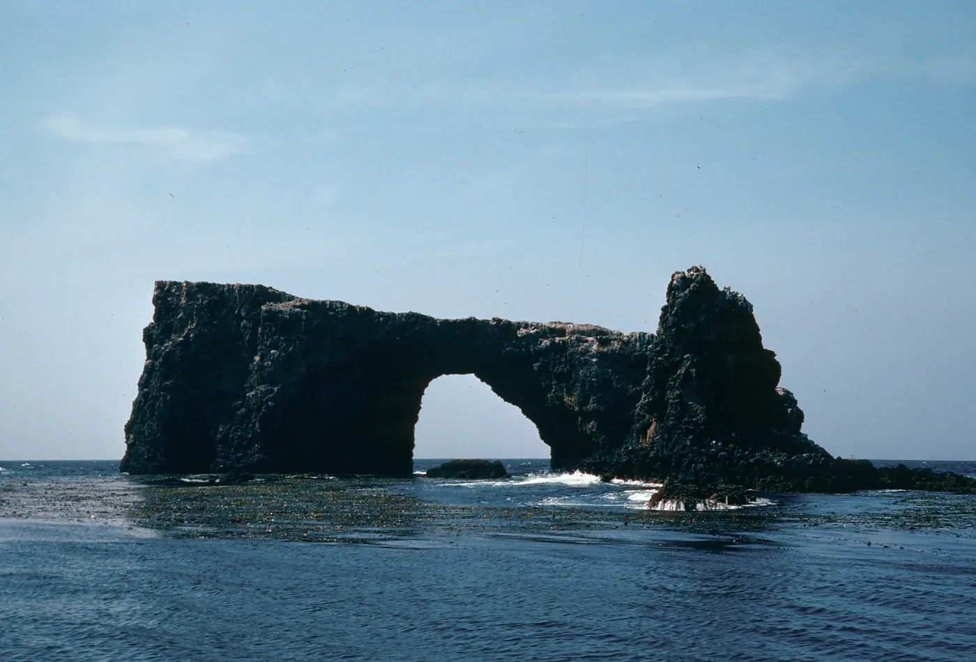 Arch Rock, East end of East Anacapa Island, looking North