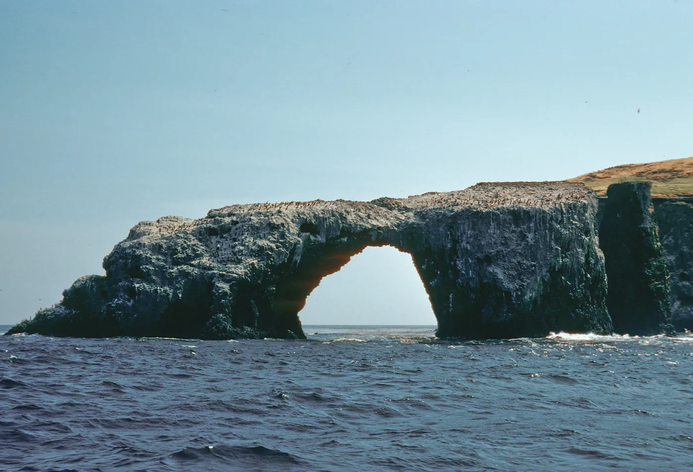 Arch Rock, East end of East Anacapa Island, looking South