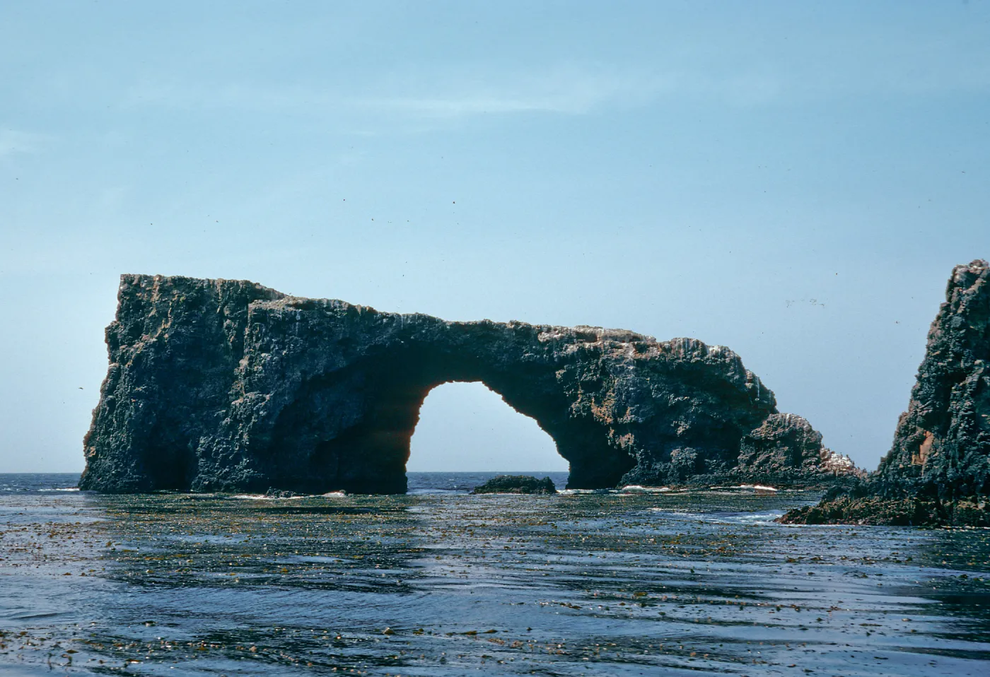 Arch Rock, East end of East Anacapa Island, looking North