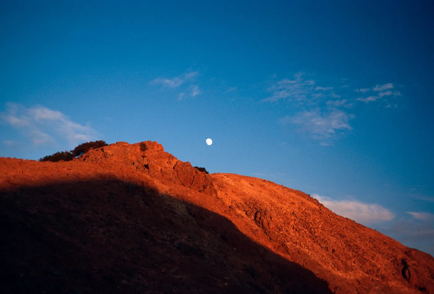moon over Picacho Diablo, Santa Cruz Island