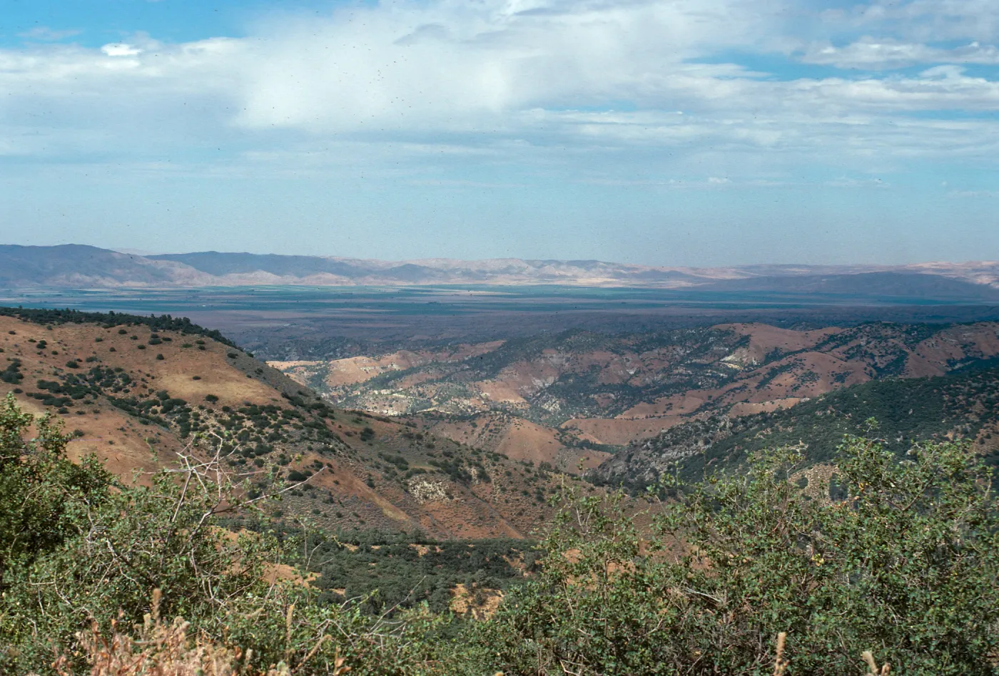 Cuyama Valley from Sierra Madre ridge, Santa Barbara County
