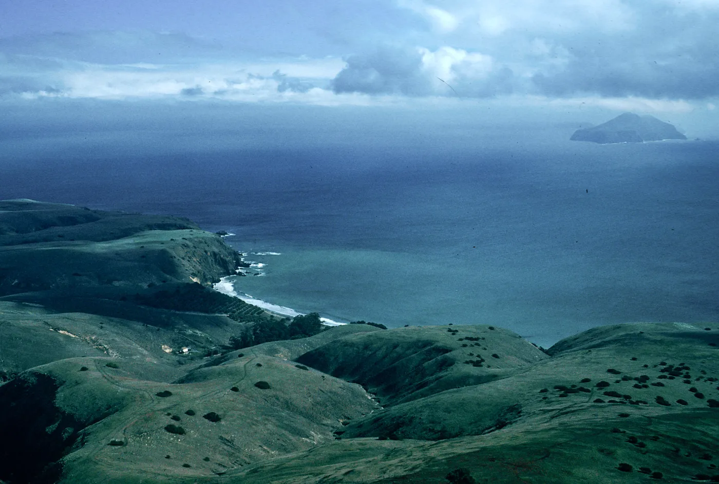 view of Smugglers Ranch and Anacapa Island, Santa Cruz Island
