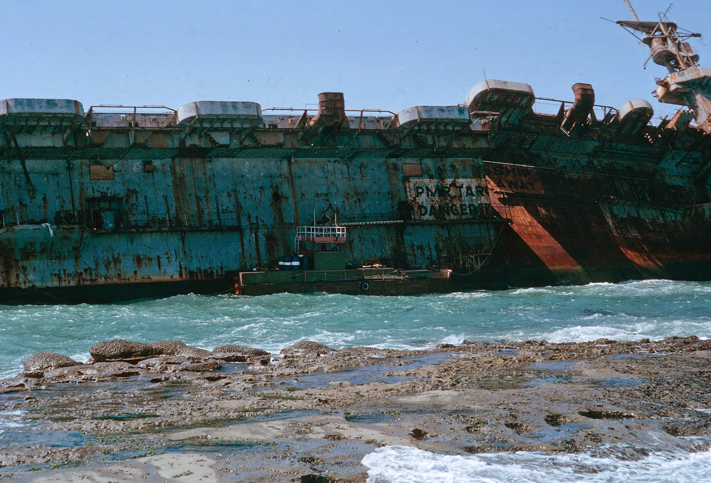 barge moored to carrier, 66-156 & SN-412