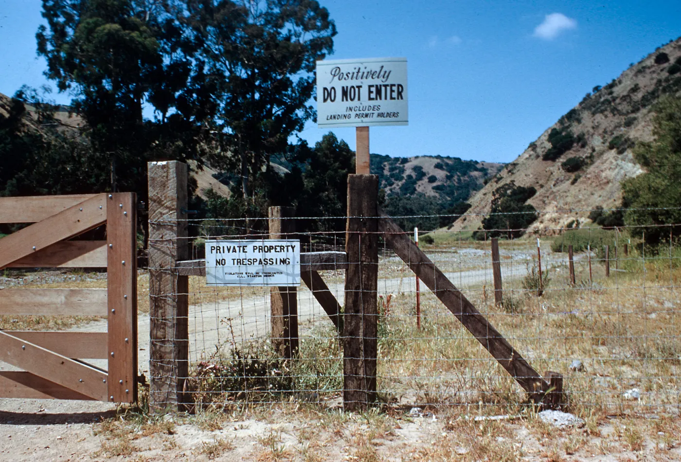 Signs, Prisoners Harbor Entrance, Santa Cruz Island