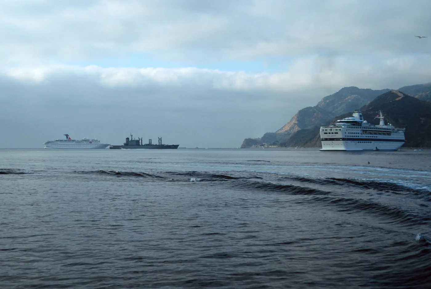 Avalon cruiseships, Santa Catalina Island