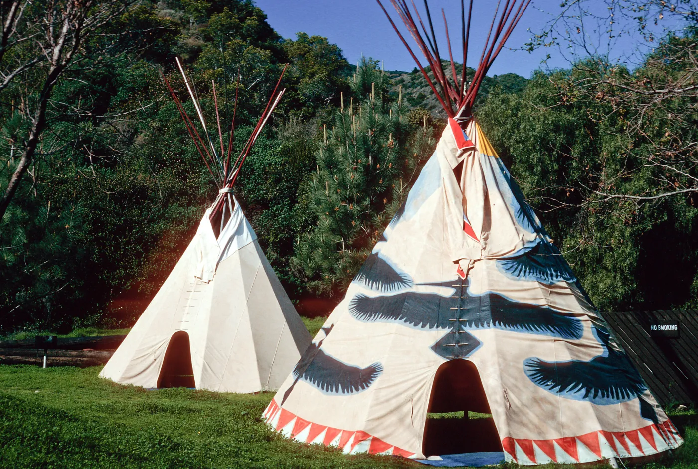 teepees, Hermit Gulch Campground, Avalon Canyon, Santa Catalina Island