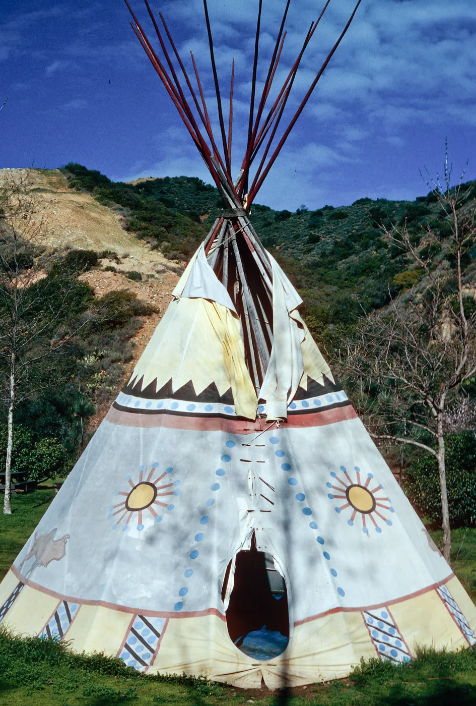 teepees, Hermit Gulch Campground, Avalon Canyon, Santa Catalina Island