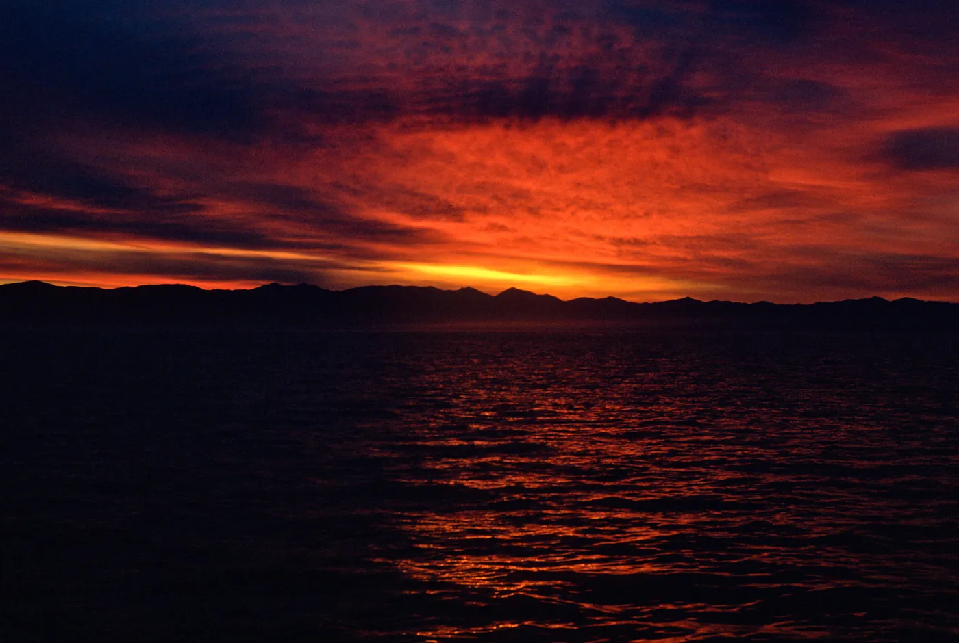 sunset over Cedros Island, Cedros Island