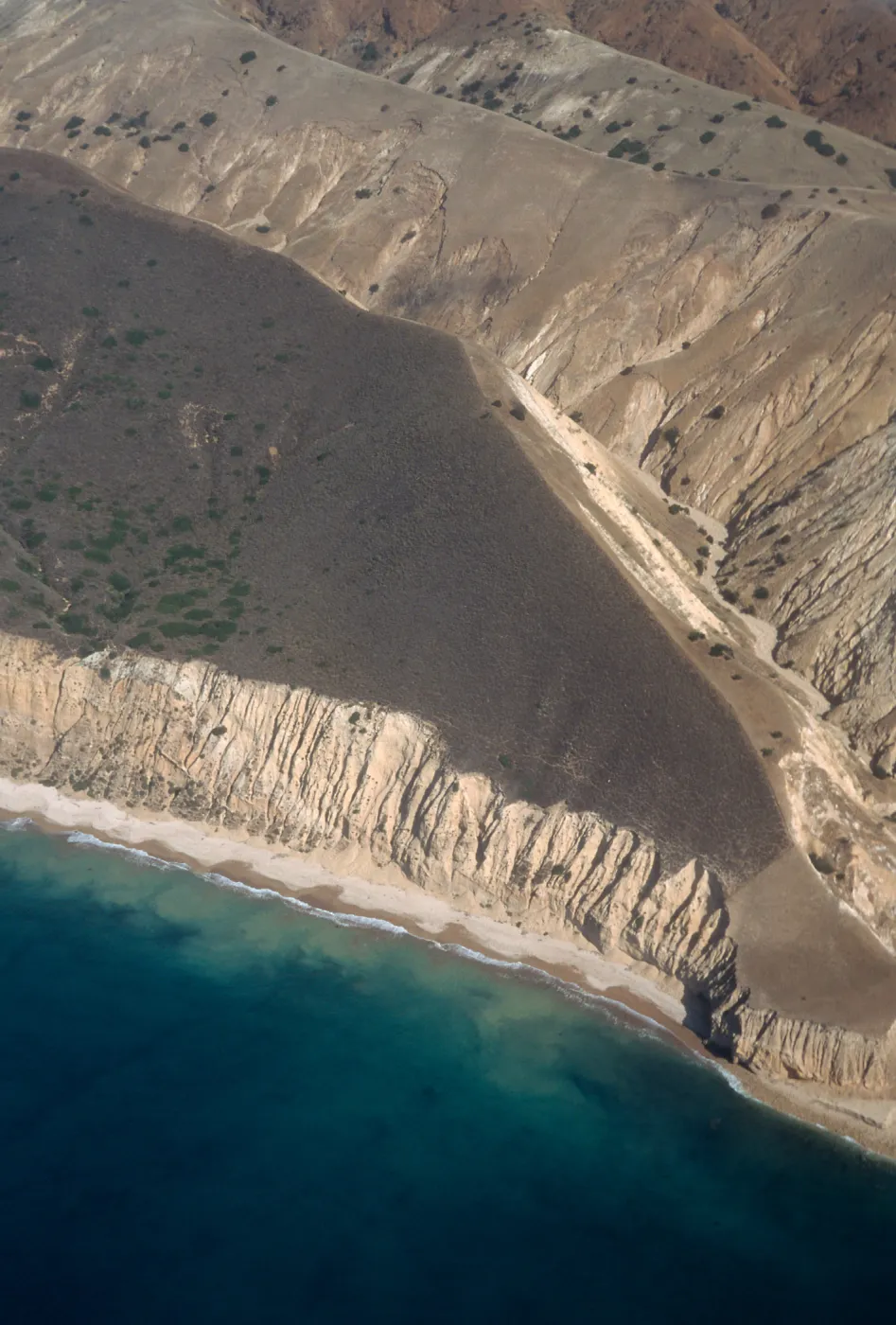 The Nature Conservancy/National Park Service boundary, Santa Cruz Island