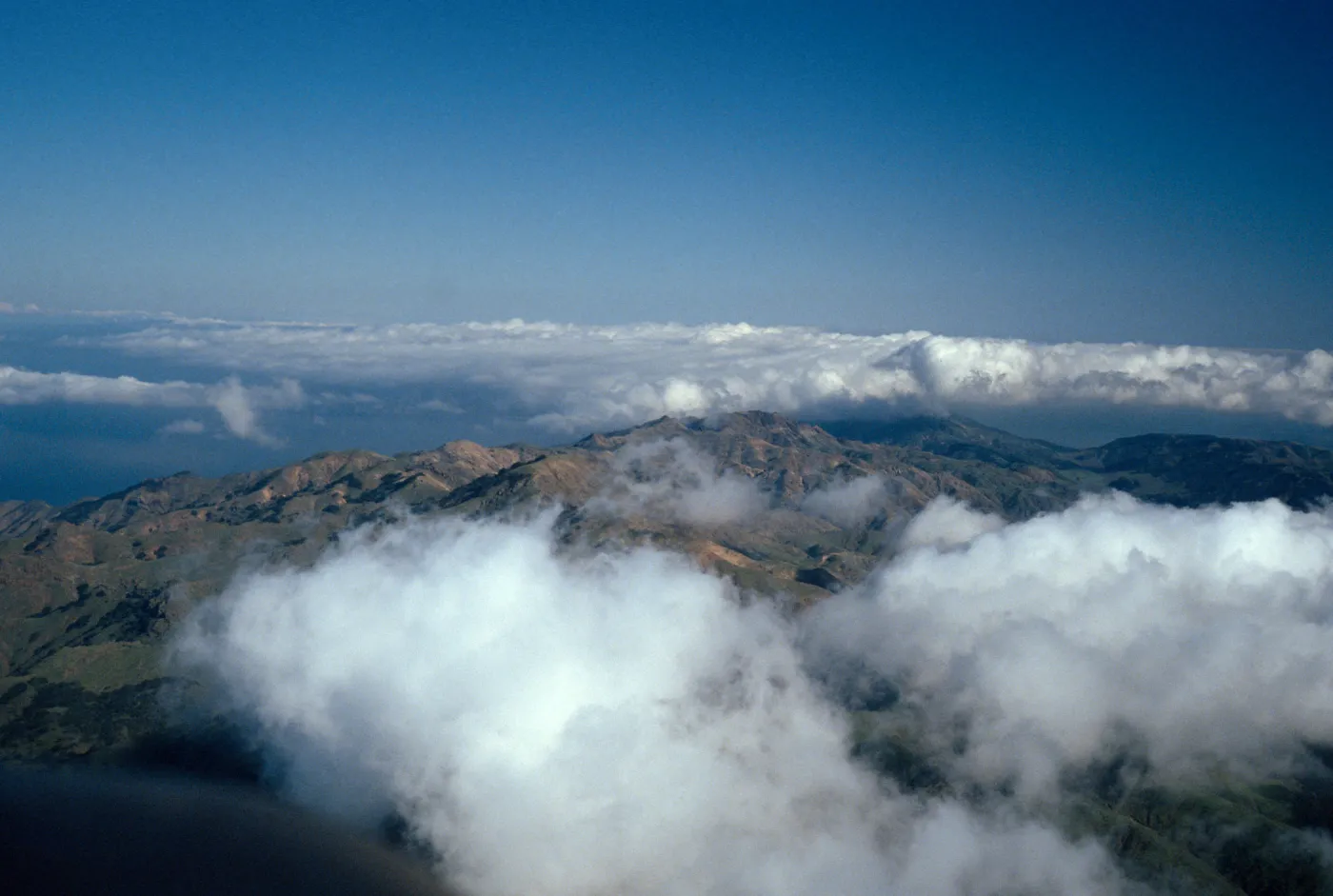 North ridge & fog, Santa Cruz Island