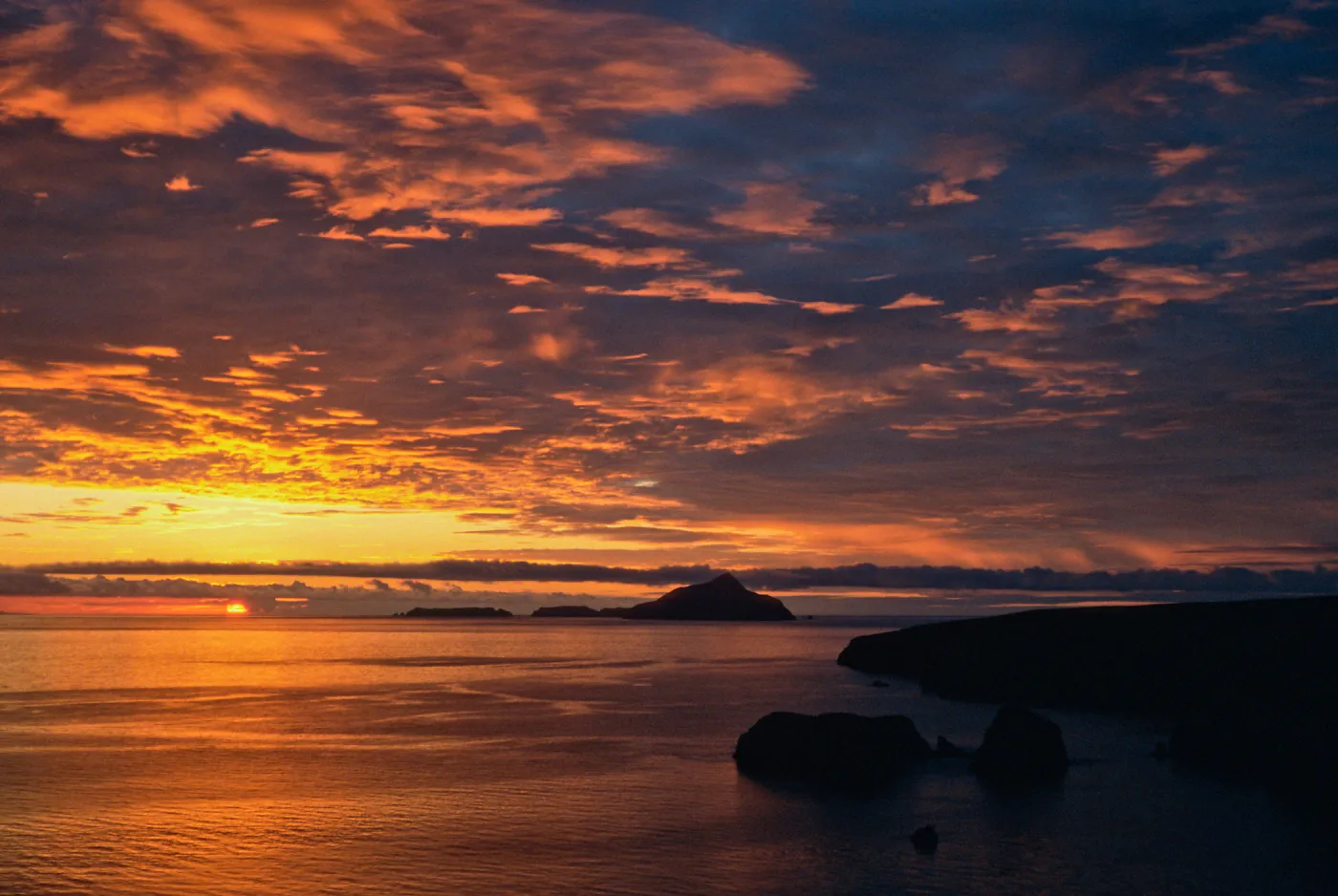 sunrise over Scorpion Bay & Anacapa Island, Santa Cruz Island