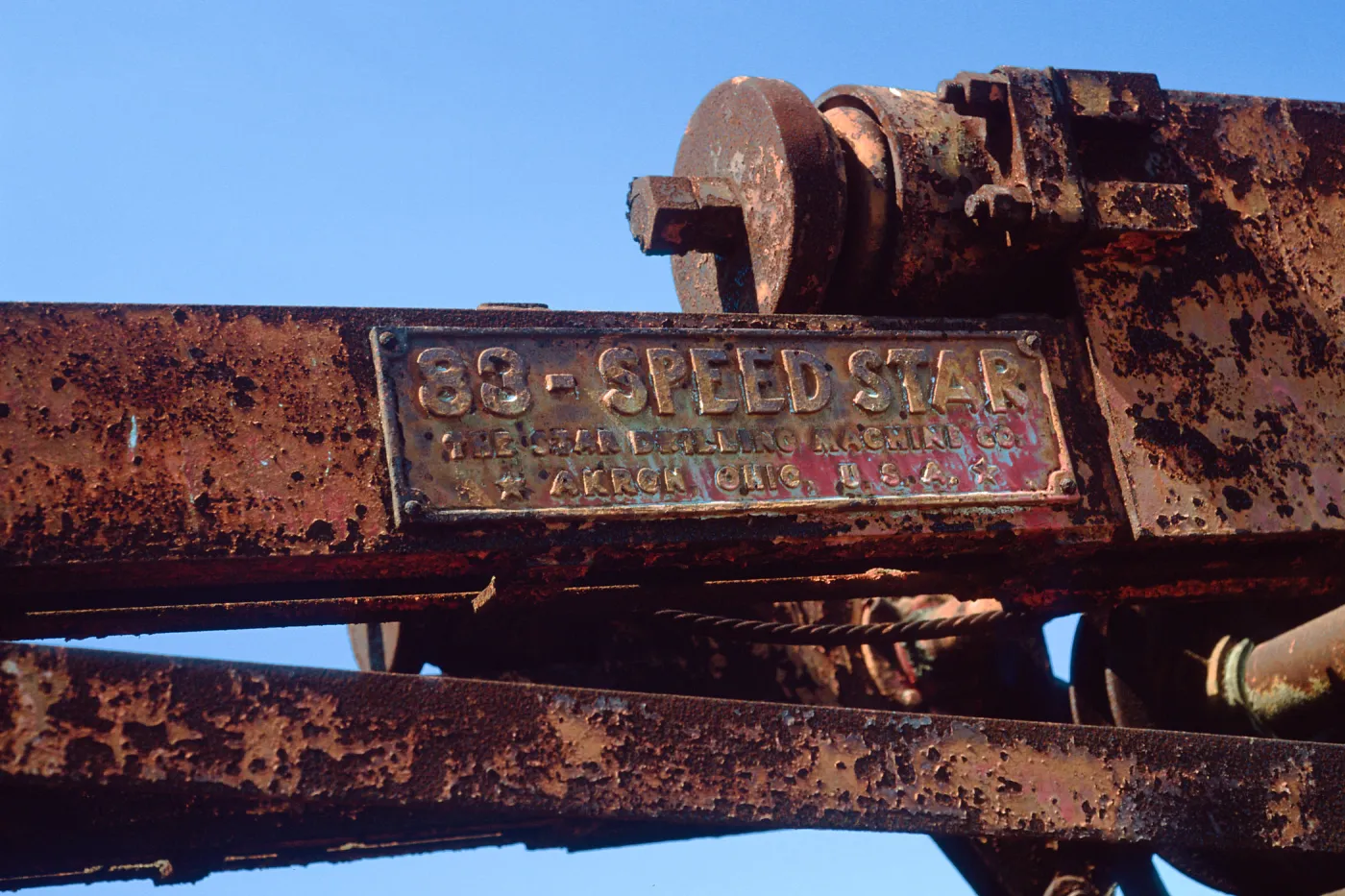 portable drilling rig, old oil well site, East Santa Cruz Island