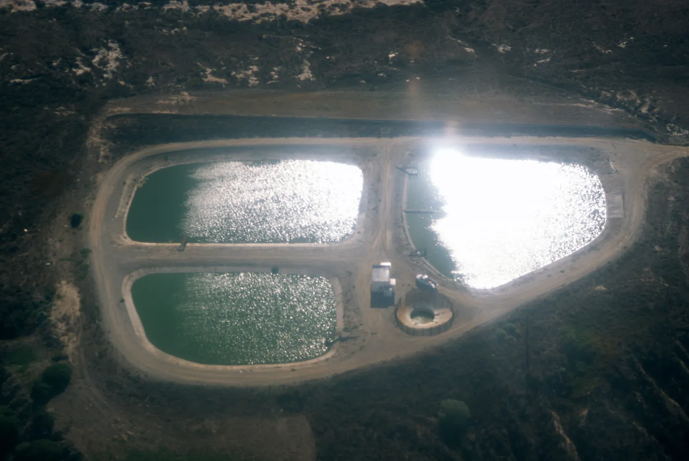 sewage ponds, San Nicolas Island