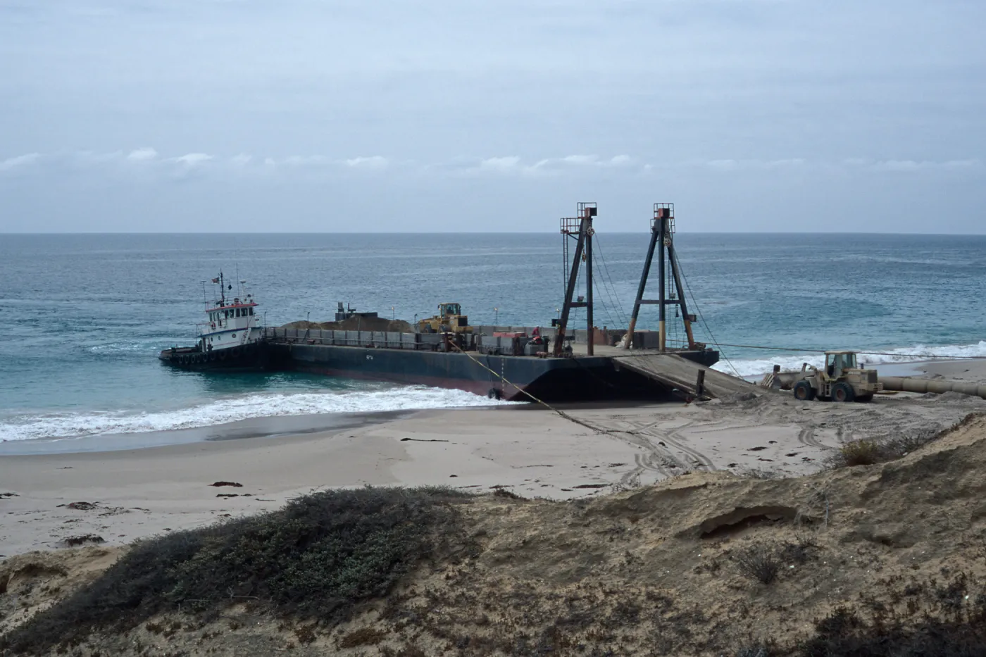 Metric Company barge, Daytona Beach, San Nicolas Island
