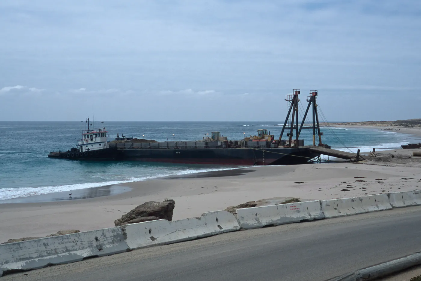 Metric Company barge, Daytona Beach, San Nicolas Island