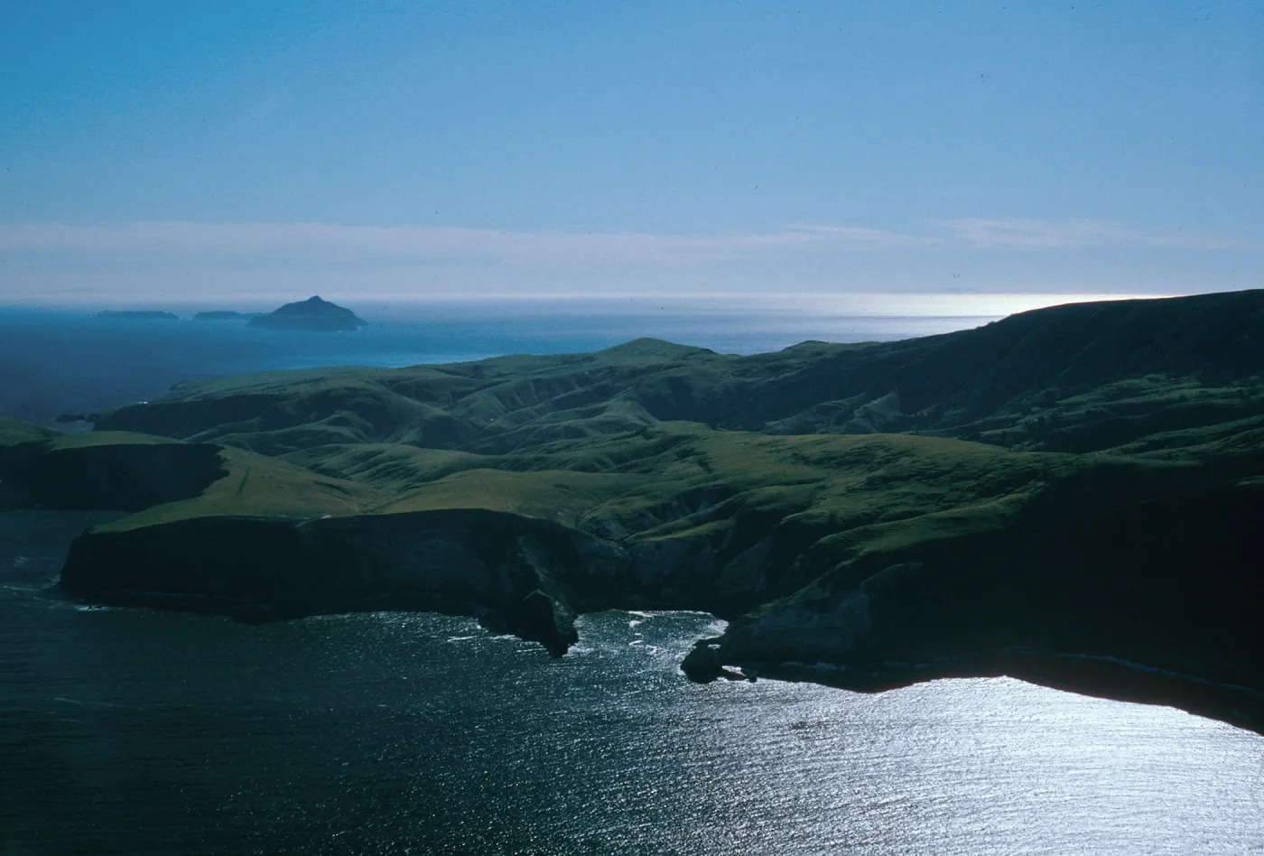 Potato Harbor & view of East end of Santa Cruz Island