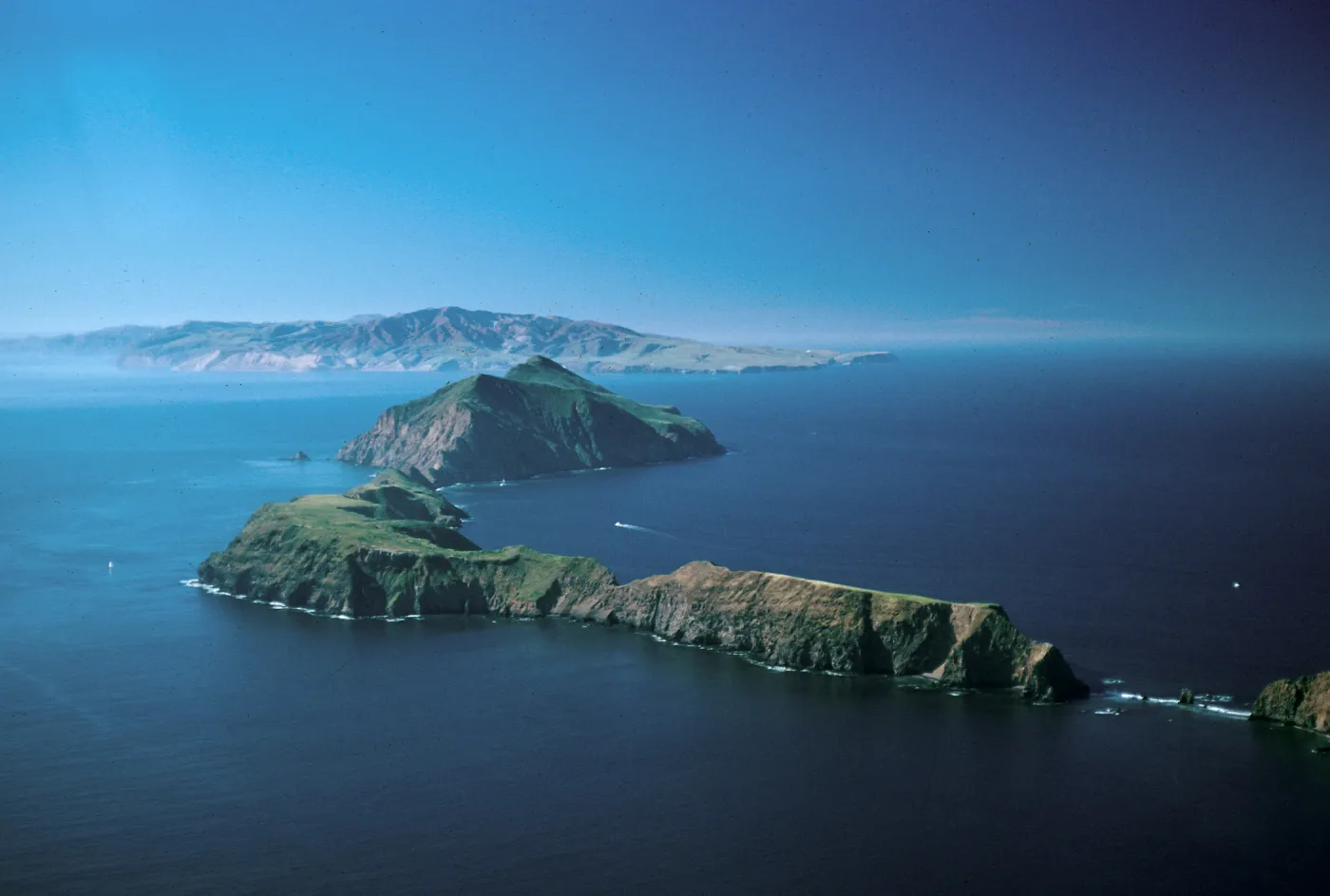 looking towards East end of Santa Cruz Island, Anacapa Island