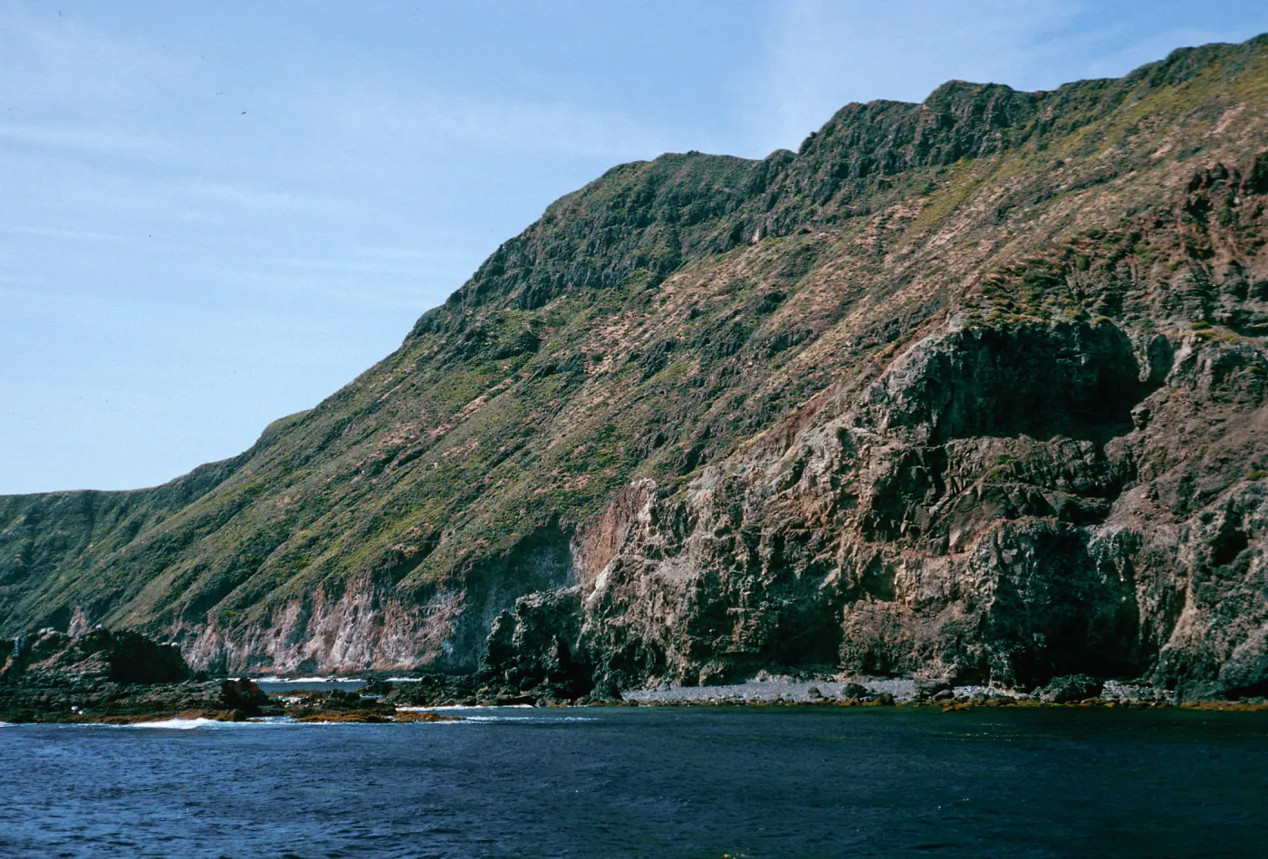 offshore bluffs, West Anacapa Island
