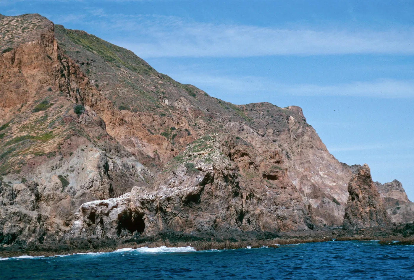 offshore bluffs, West Anacapa Island