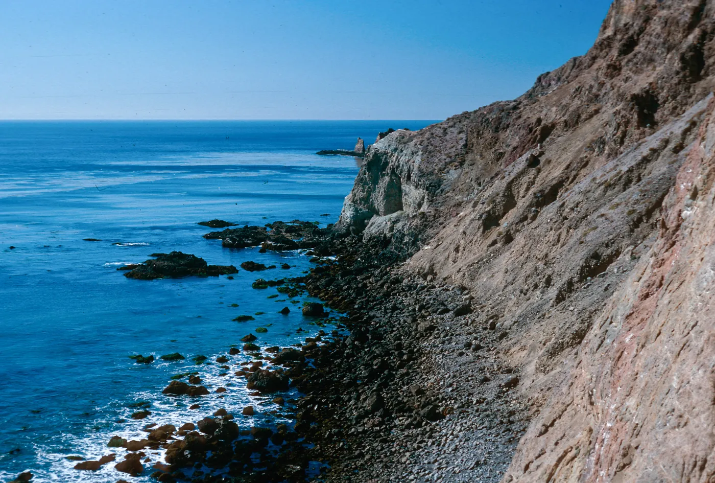 low tide, offshore side, opposite Frenchys Cove, West Anacapa Island