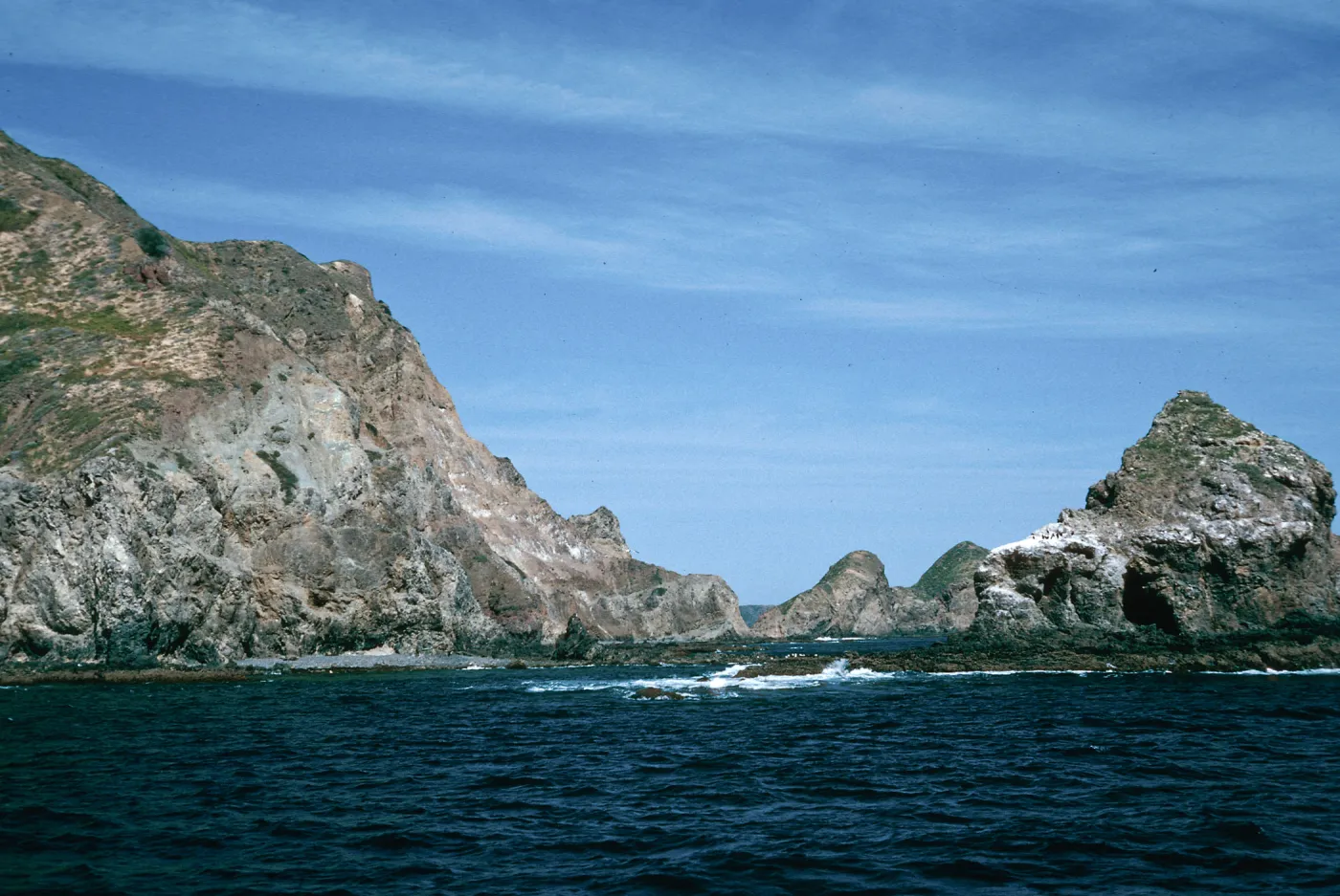 offshore bluffs, behind Frenchys Cove, West Anacapa Island