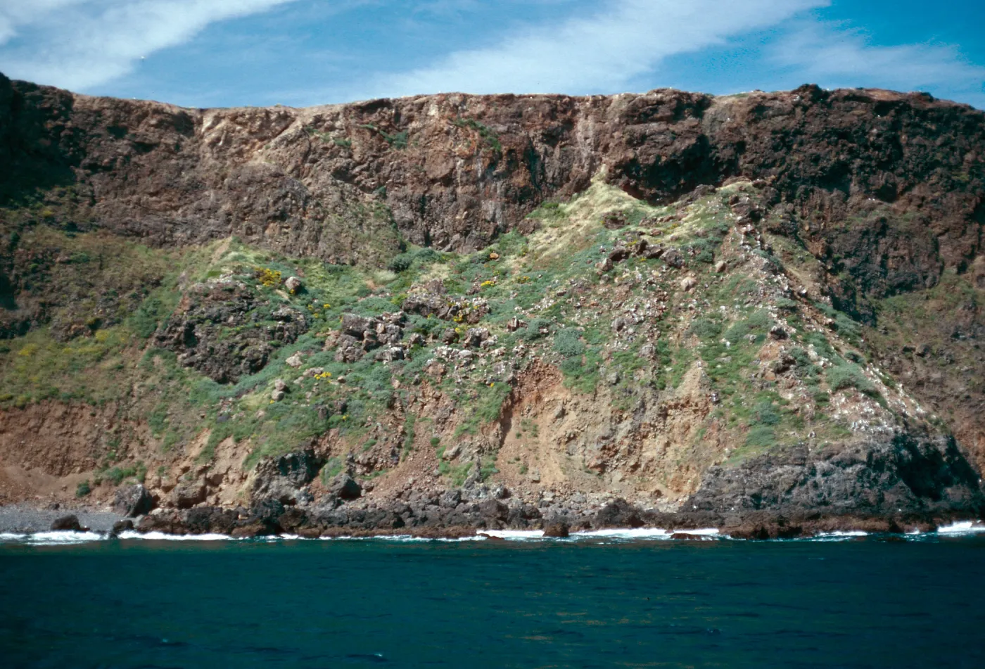 offshore bluffs, East Anacapa Island