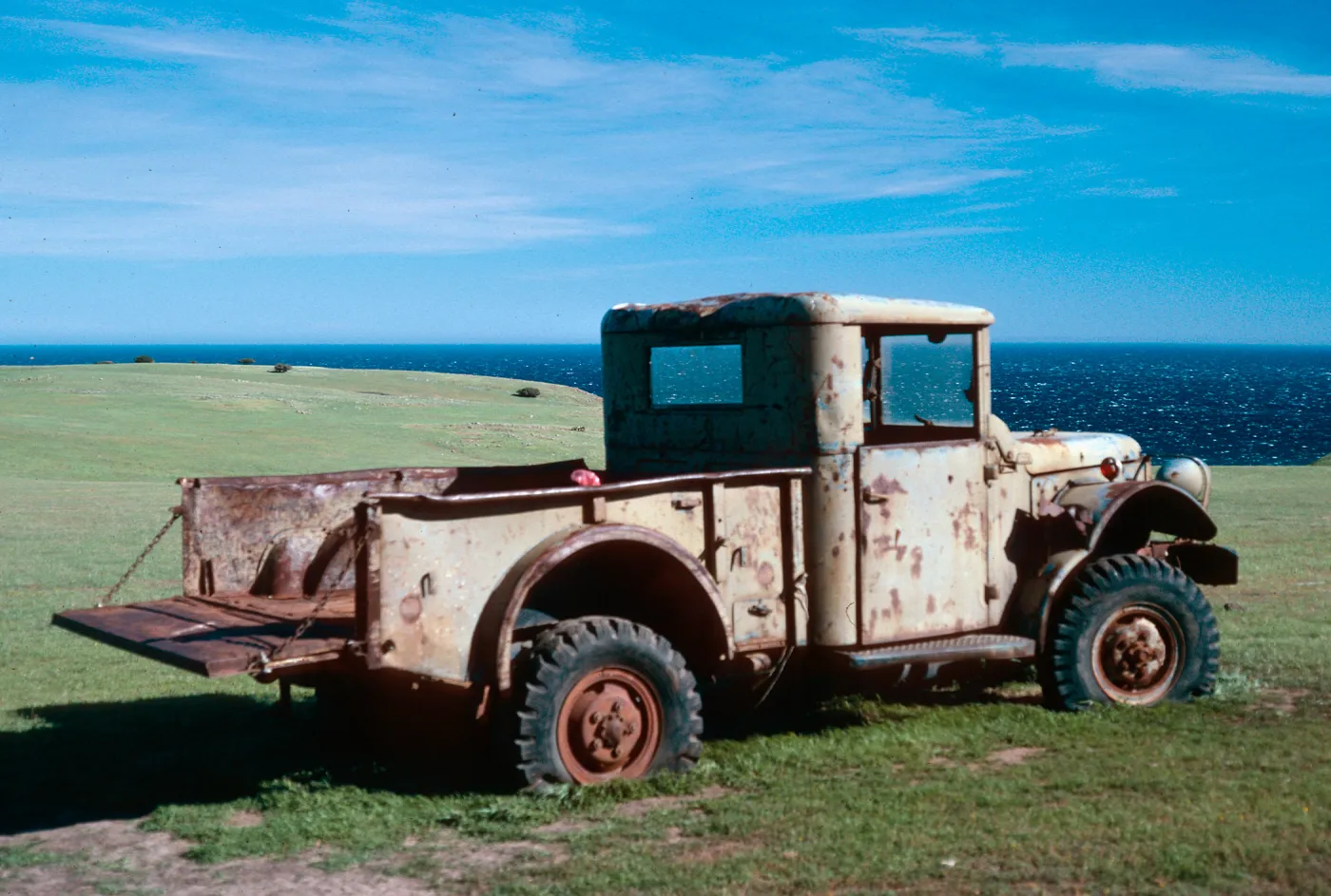 old truck, Smugglers Airfield, Santa Cruz Island
