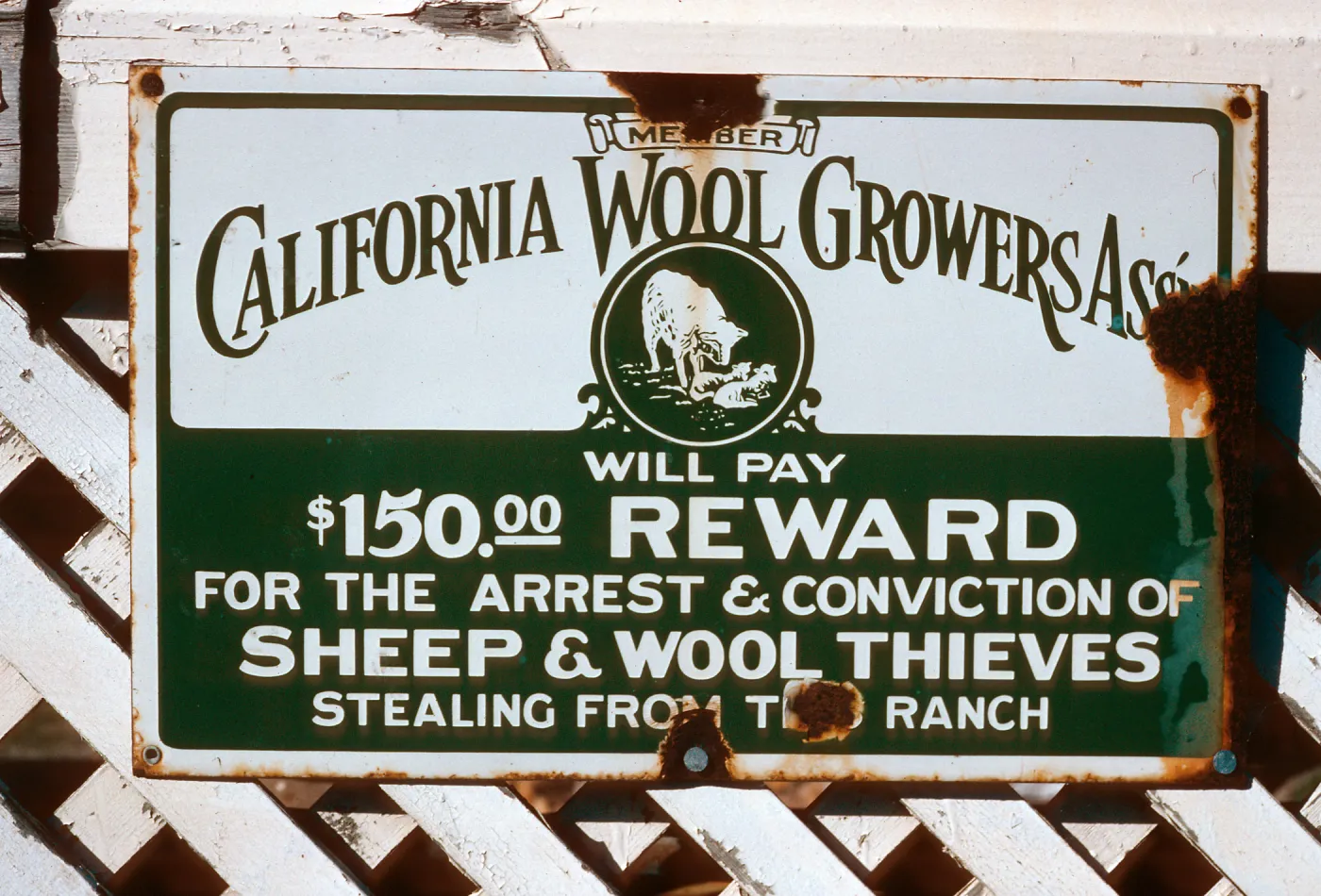 sign, Scorpion Ranch, Santa Cruz Island
