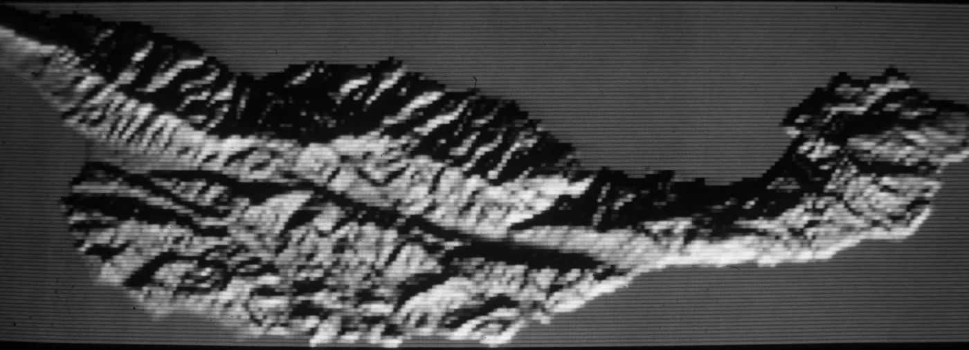 shaded relief map,Santa Cruz Island