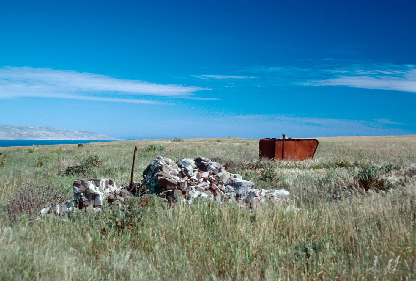 ranch ruins, looking South-East, San Miguel Island