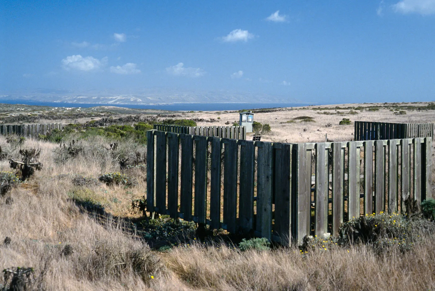 campground, wind shelters, San Miguel Island