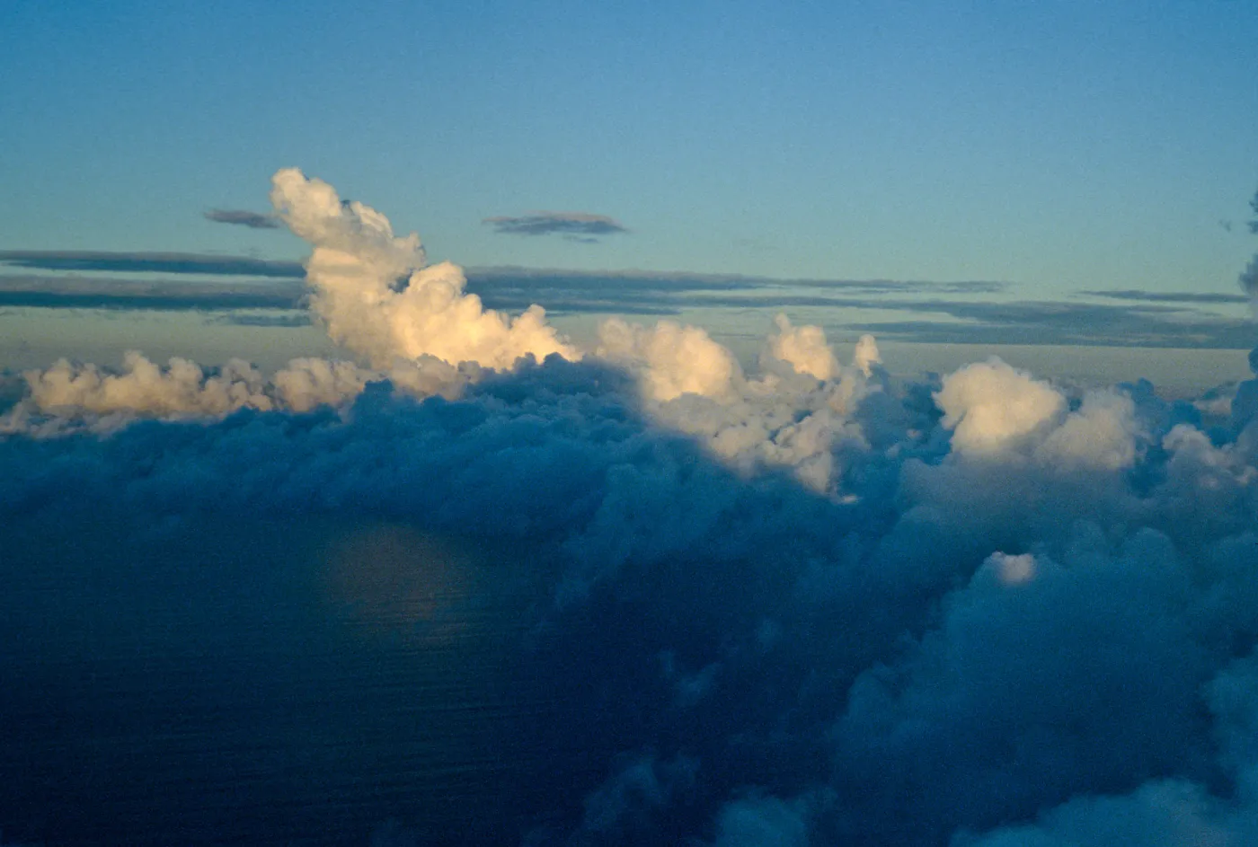 clouds on flight to San Nicolas Island