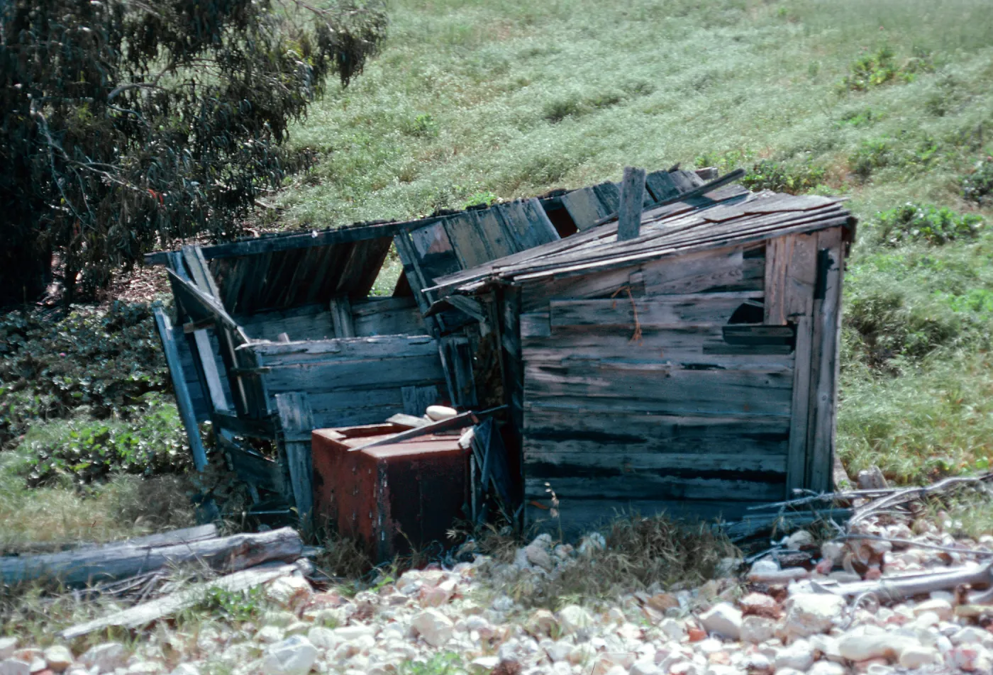 fishing shack, China Harbor, Santa Cruz Island