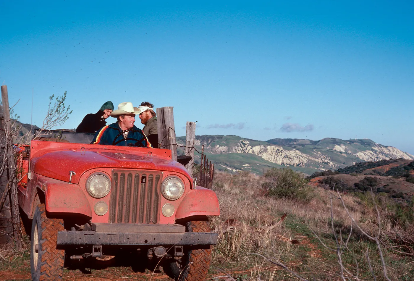 Henry Duffield on way to Alberts weather station, Santa Cruz Island