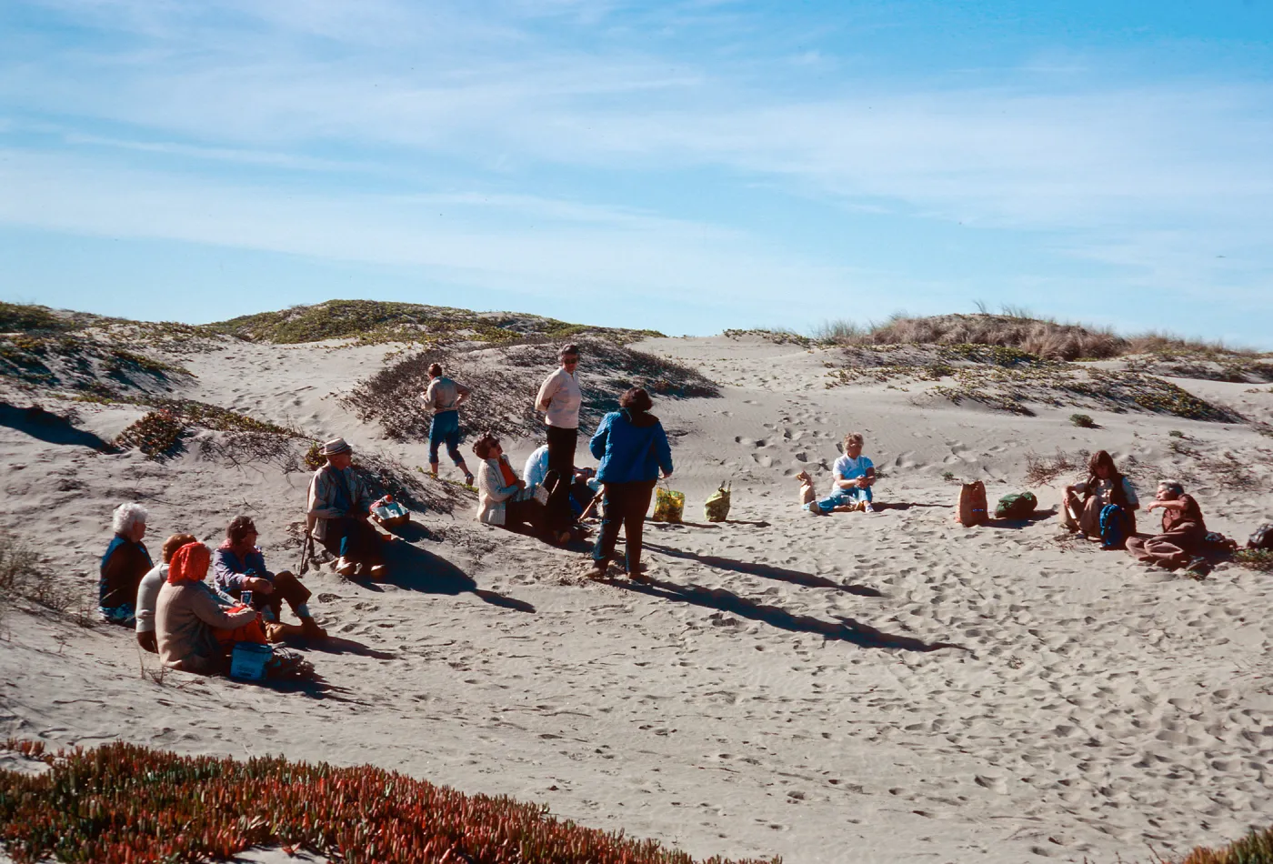 adult education class, dunes at Surf, Santa Ynez River, Santa Barbara County