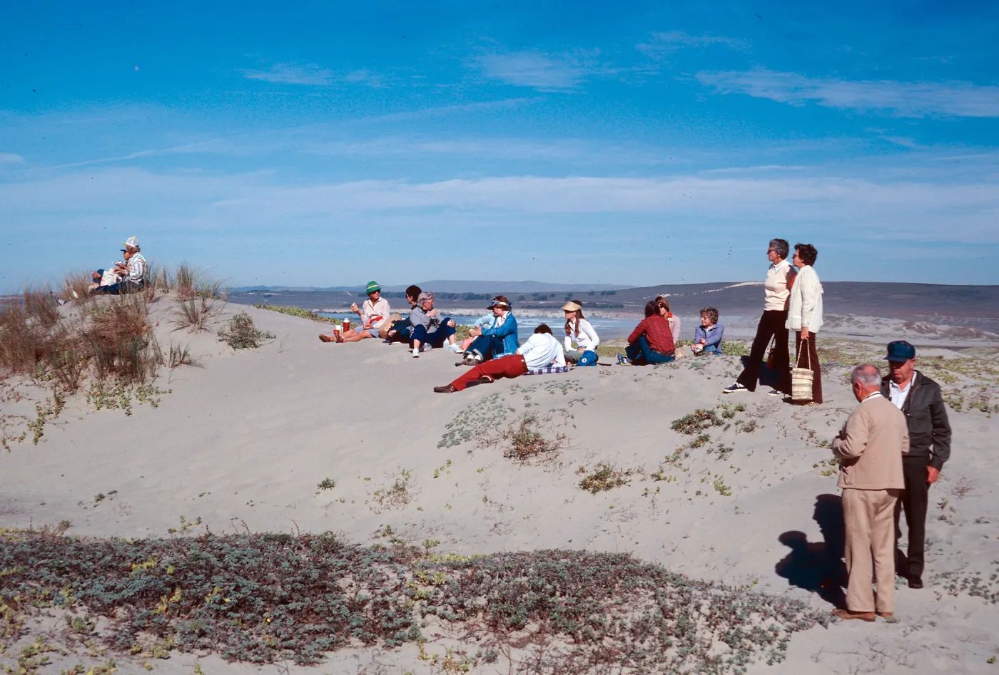 adult education class, dunes at surf, Santa Ynez River, Santa Barbara County