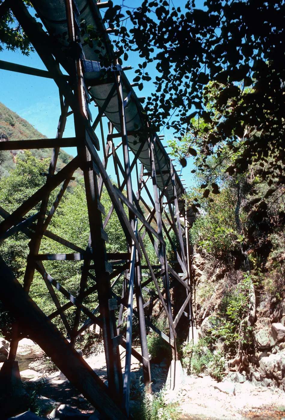 flume to Jameson Lake from Alder Creek, Santa Barbara County