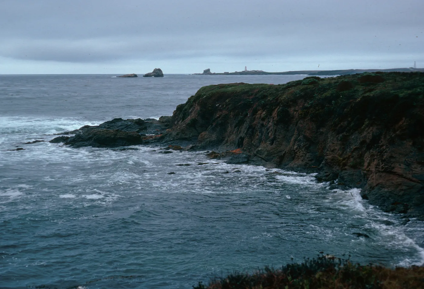 looking North toward Piedra Blanca Lighthouse, Piedra Blanca Light Station, San Luis Obispo County 