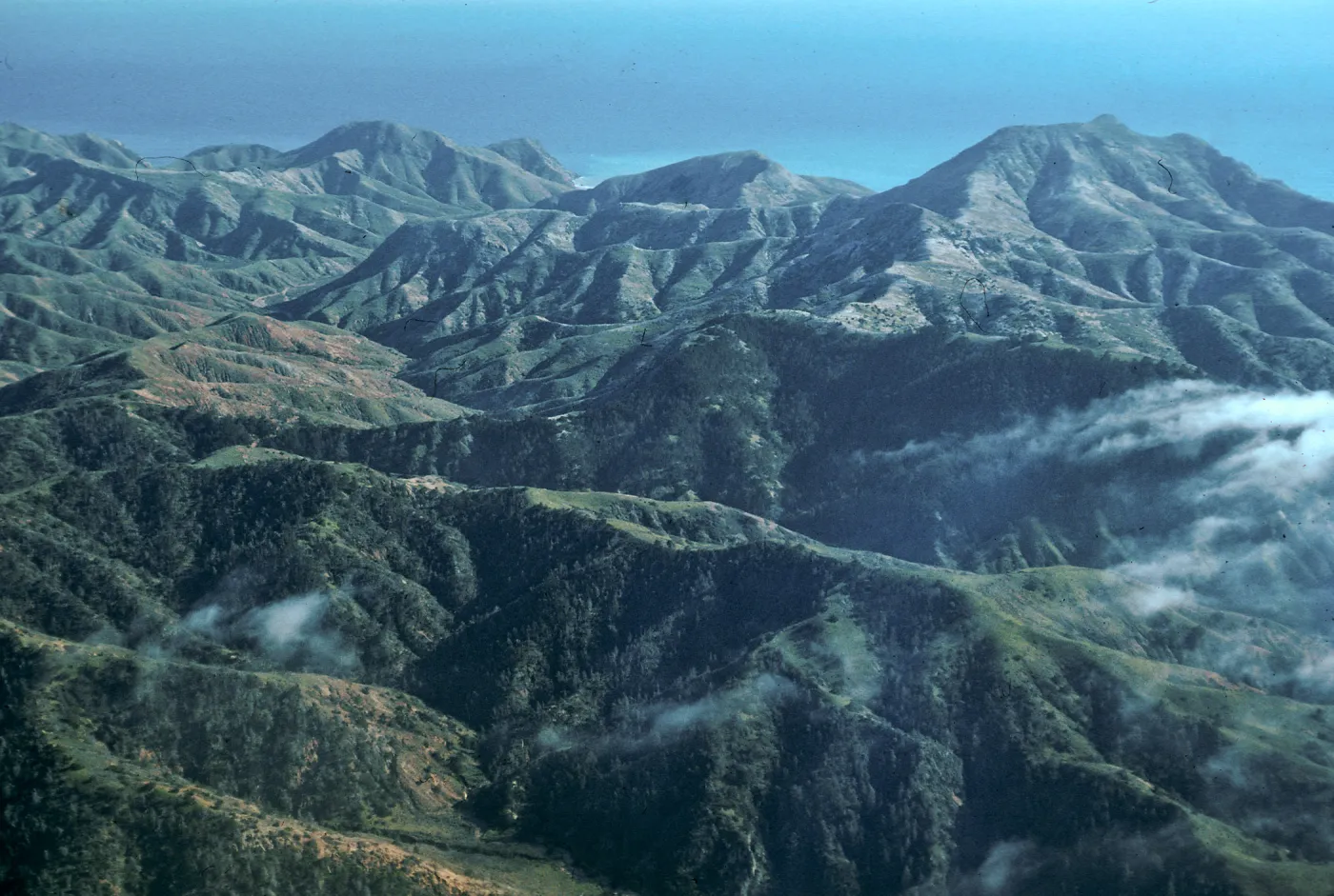 Laguna Canyon & Sierra Blanca ridge, Santa Cruz Island