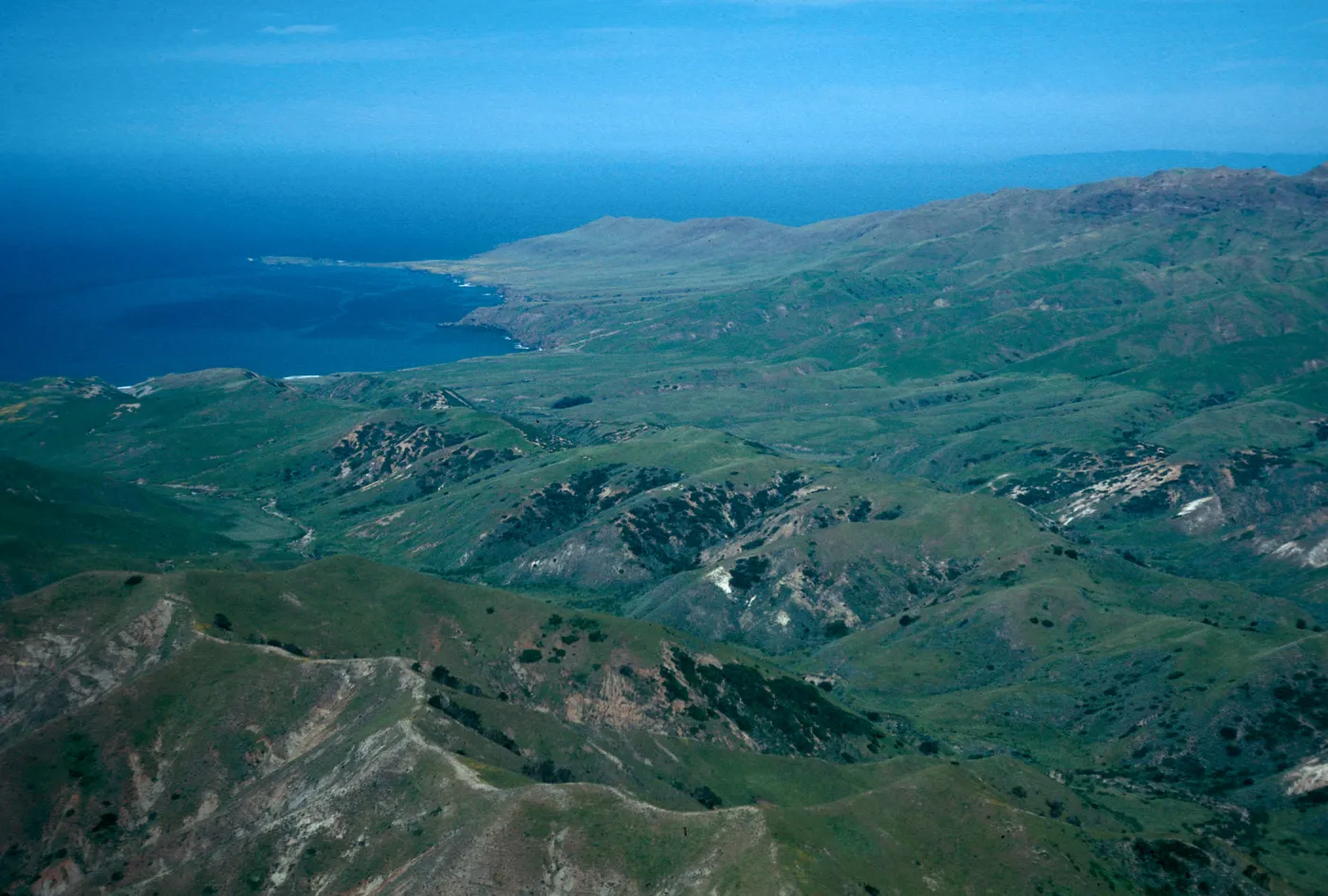 West end, view of Fraser Point, Santa Cruz Island