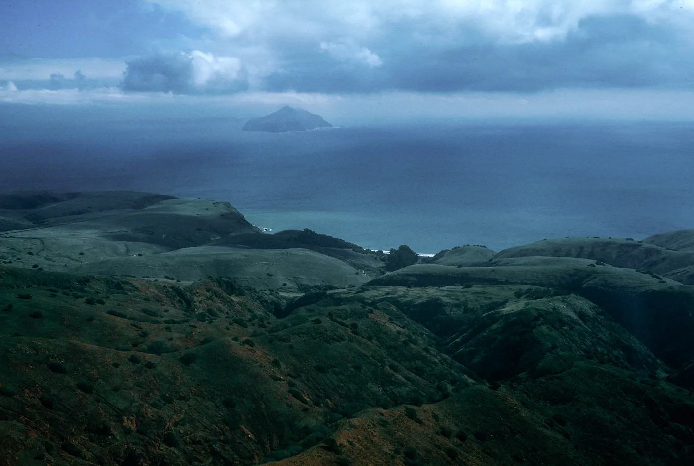 view of Smugglers Cove, Anacapa Island, Santa Cruz Island