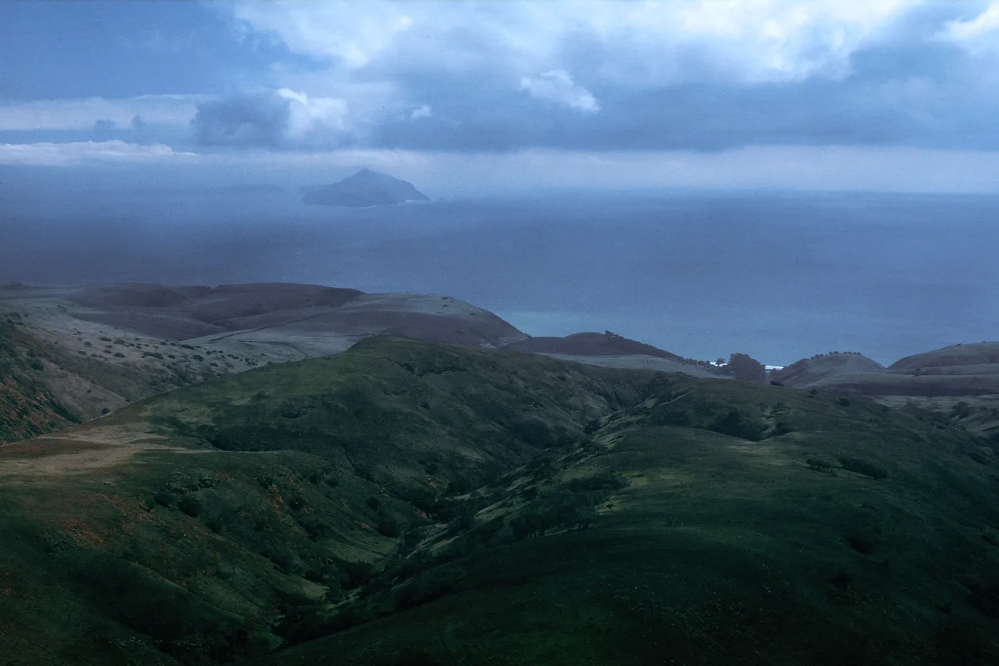 view of Smugglers Cove, Anacapa Island, Santa Cruz Island