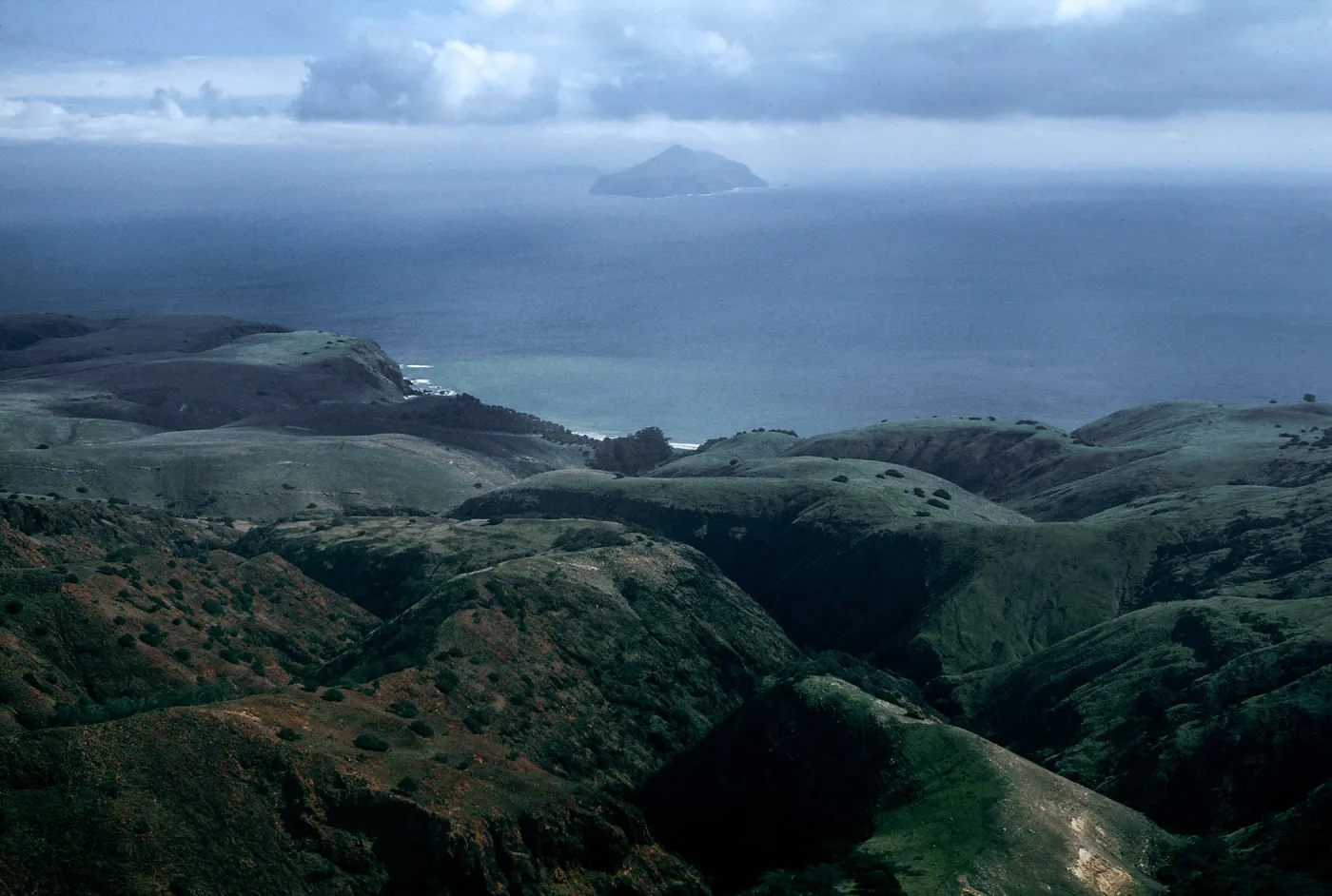 view of Smugglers Cove, Anacapa Island, Santa Cruz Island