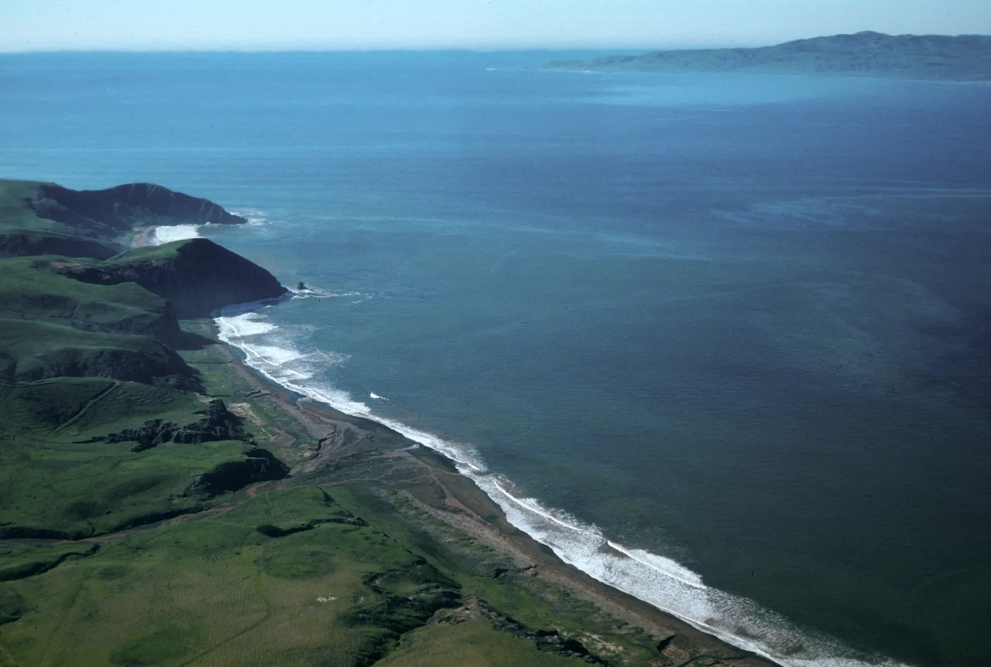 Christy Beach, mouth of canyon after storms, Santa Cruz Island