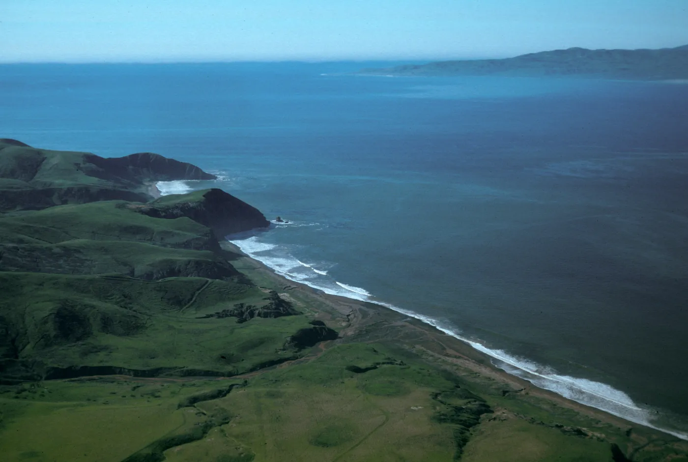 Christy Beach, mouth of canyon after storms, Santa Cruz Island