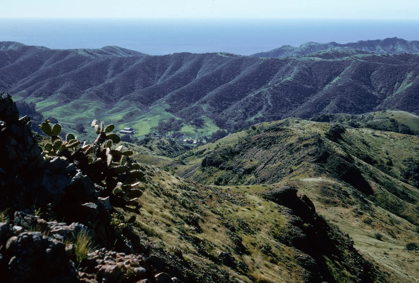 Stanton Ranch from trail to Peak 1848 East, Santa Cruz Island