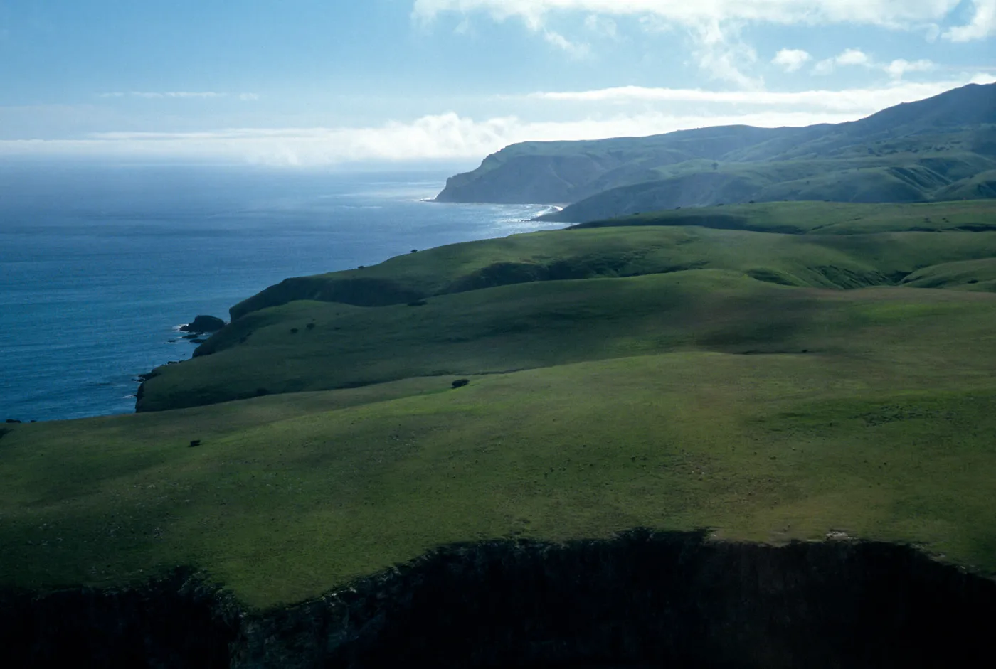 view of Smugglers Cove, Santa Cruz Island