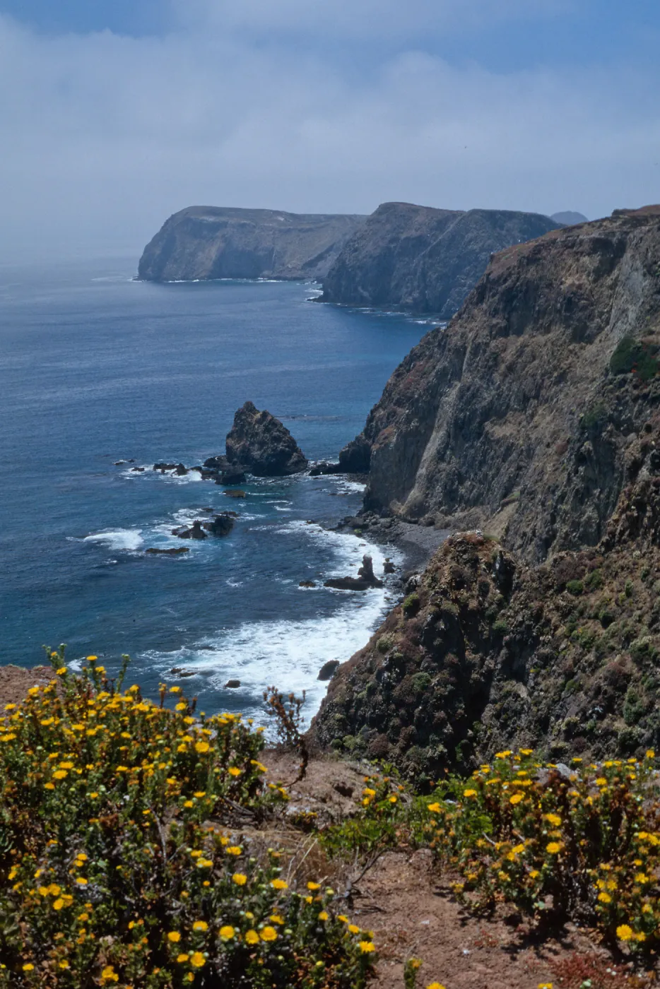 East Anancapa Island--bluffs on S side